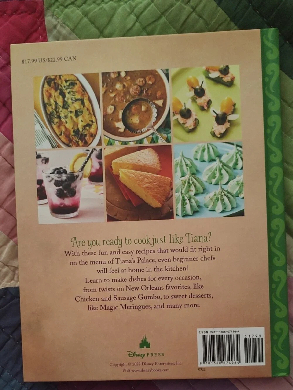 FIRST OFFER! Disney Tiana's Cookbook